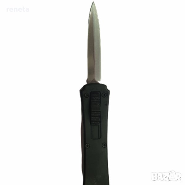 Джобен нож, Автоматичен, Остър, Черно, 9 см, снимка 1