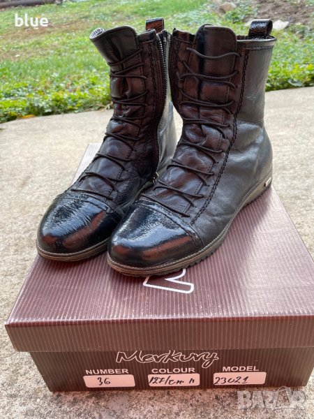 Боти естествена кожа, 36 номер, снимка 1