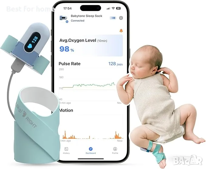 Бебешки кислороден монитор Babytone BabyO2 Oxygen Monitor, снимка 1