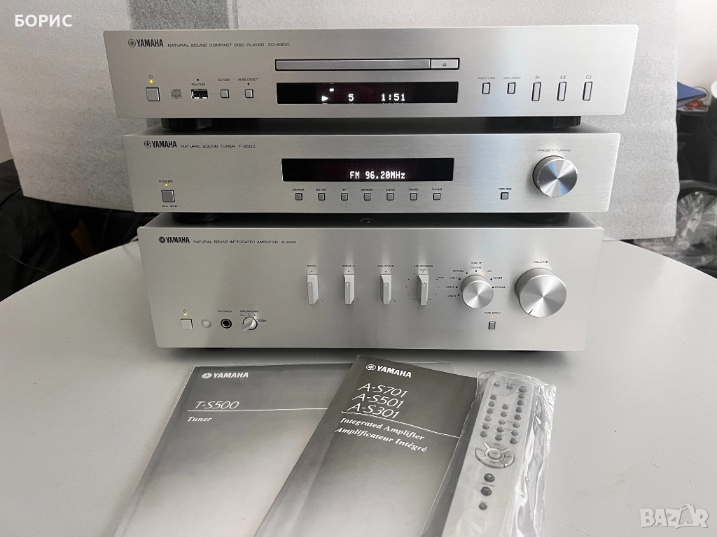YAMAHA A-S301 + CD-S300 + T-S500, снимка 1