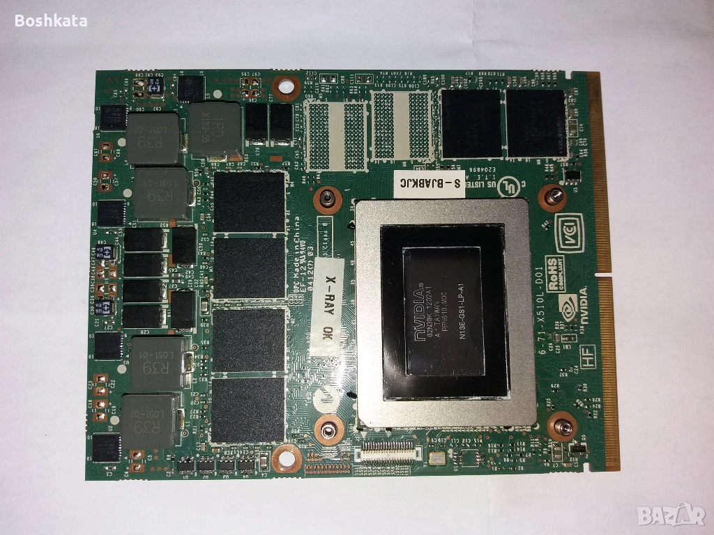 Видеокарта за лаптоп Nvidia GTX 670M 3GB/ Graphic card for laptop, снимка 1