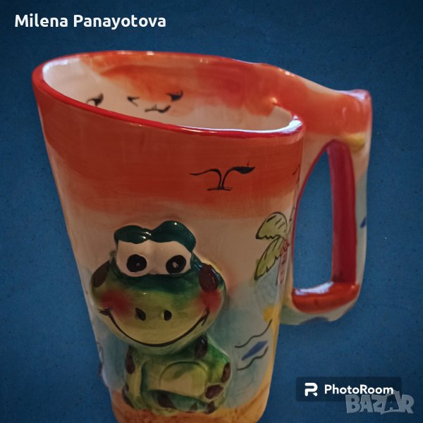 Чаша ръчна изработка с полимерна глина, снимка 1