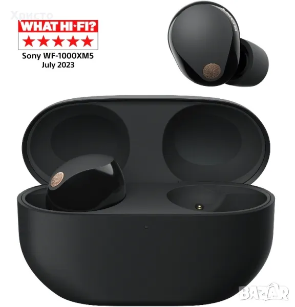 НОВО!!! Аудио слушалки In-Ear Sony WF-1000XM5B, True Wireless, Bluetooth, Noise cancelling, снимка 1