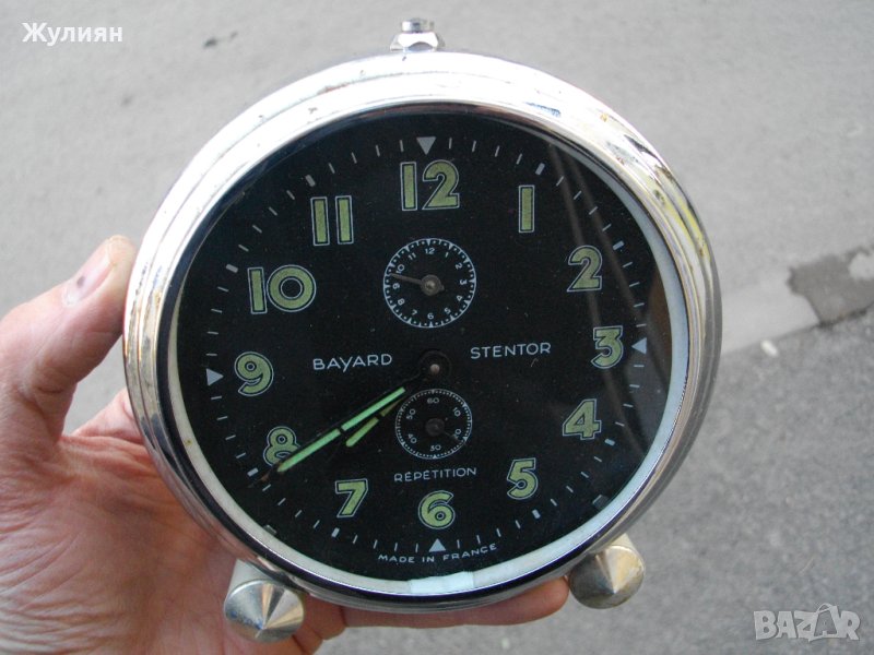 КОЛЕКЦИОНЕРСКИ БУДИЛНИК BAYARD STENDOR REPETITION, снимка 1