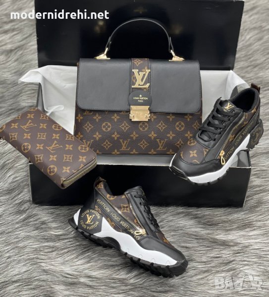 Дамска чанта портфейл и спортни обувки Louis Vuitton 103, снимка 1