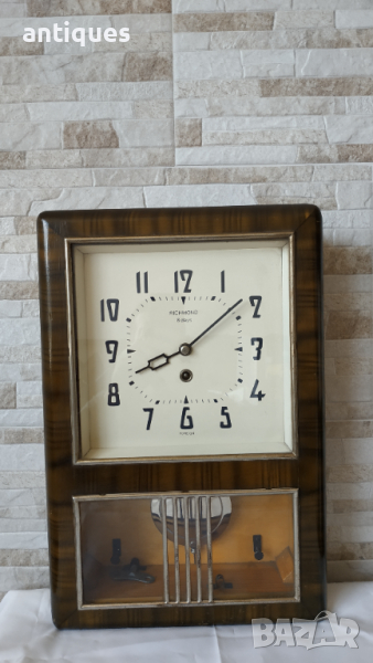Стар стенен часовник - RICHMOND 8 days - Антика - 1975"г., снимка 1