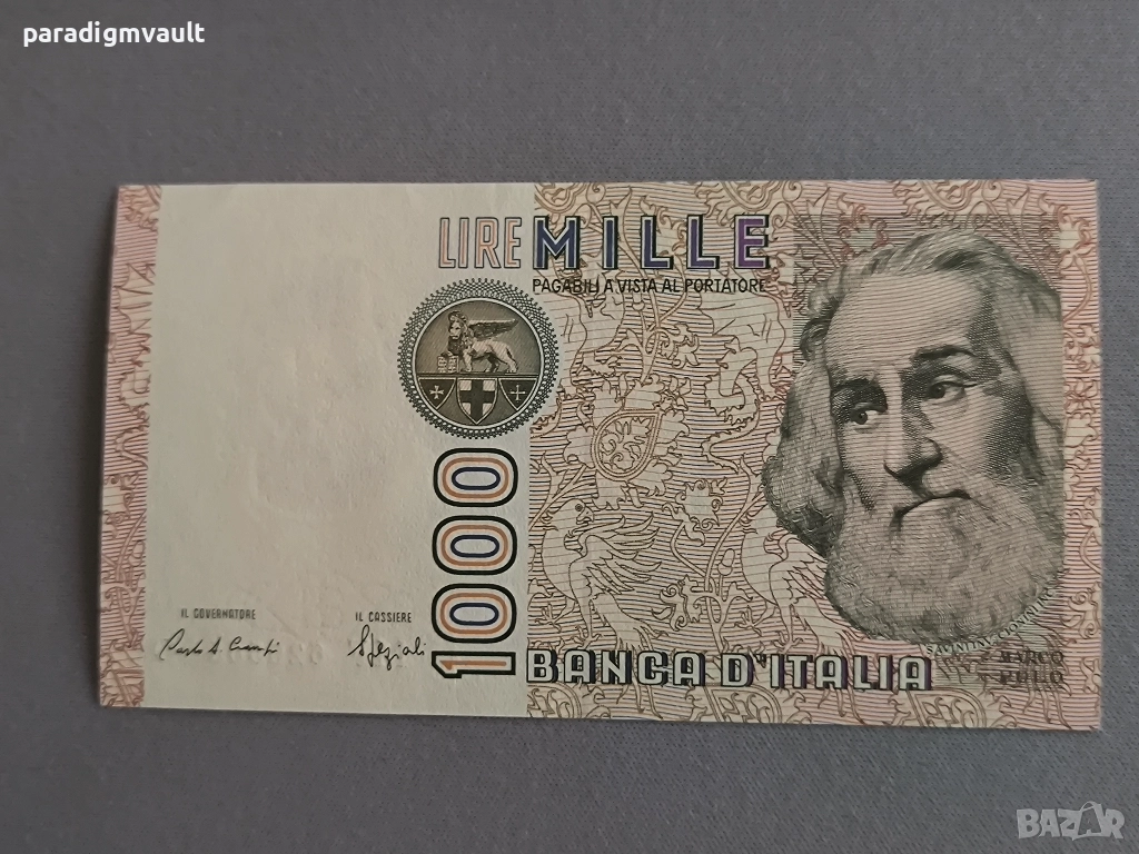 Банкнота - Италия - 1000 лири UNC | 1982г., снимка 1