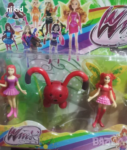 6 бр winx фигурки пластмасови играчки за игра и украса торта играчки, снимка 3 - Фигурки - 48142440