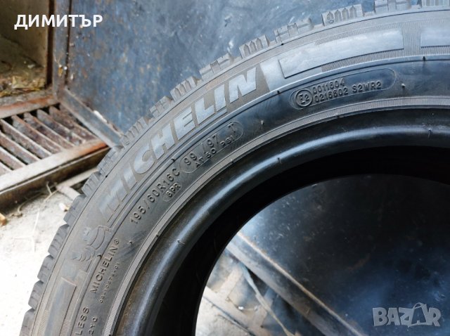2бр.зимни MICHELIN 195/60/16C 99T DOT 1919 , снимка 8 - Гуми и джанти - 38485634