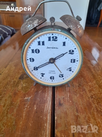 Стар настолен часовник будилник Янтар,Jantar #6