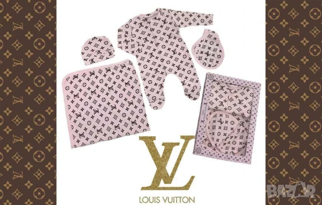 комплекти за новородени louis vuitton fendi christian dior , снимка 2 - Комплекти за бебе - 50574806