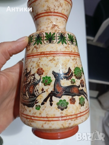 Ръчно изработена стара ваза с маркировка , снимка 9 - Декорация за дома - 52470818