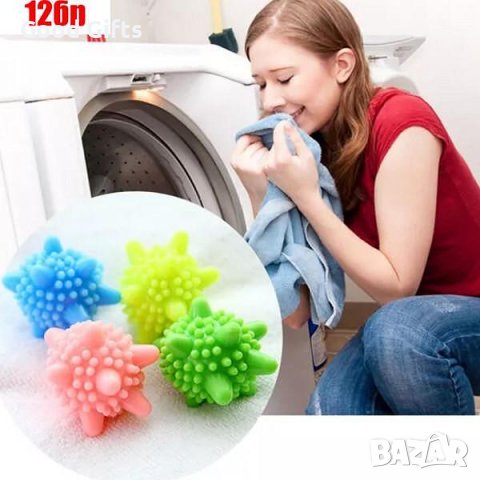 12бр омекотяващи топки за пране, снимка 2 - Перилни препарати и омекотители - 38119785
