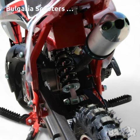 Детски бензинов кросов мотор MaxMotors MX SPORT 49CC - Red, снимка 5 - Мотоциклети и мототехника - 51261607