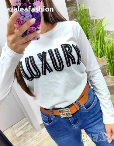 Дамска блуза Luxury, снимка 2 - Блузи с дълъг ръкав и пуловери - 51740798