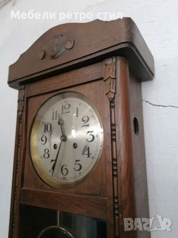 Старинен часовник в отлично състояние. Запазен за годините си, работи отлично., снимка 4 - Антикварни и старинни предмети - 49889978