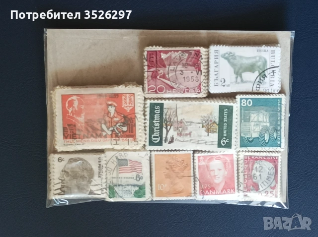 Лот от 500 пощенски марки за 6 евро и лот от 1000 марки за 10 евро., снимка 3 - Филателия - 53153237