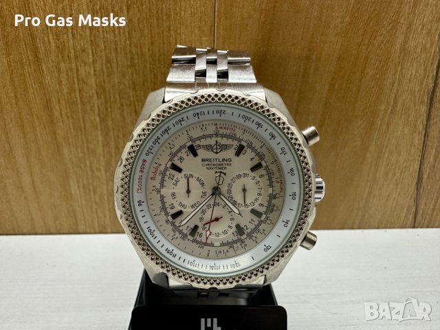 Часовник Breitling Автоматичен Chronometre Navitimer Watch Modified Неръждаема стомана Минерлно стък, снимка 2 - Мъжки - 44025737