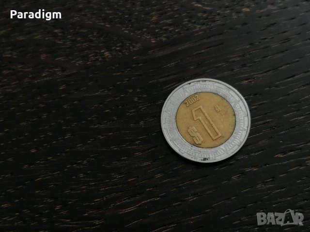 Монета - Мексико - 1 песо | 2002г.