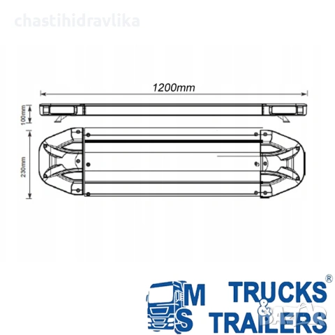 Аварийни светлини за пътна помощ LTF-50 1500mm PRESKO LTF-50L-1500-4, снимка 4 - Пътна помощ - 53280645