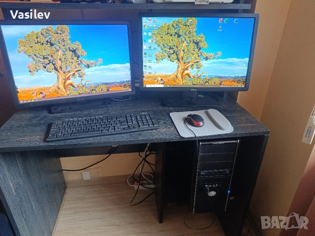 компютър с монитор.интел I7, ram32,видео к.GTX1060,6GB,1TB.