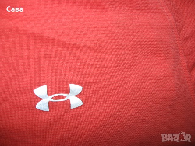 Тениски UNDER ARMOUR  мъжки,ХЛ-2ХЛ /черна и оранж/, снимка 4 - Спортни дрехи, екипи - 38298683