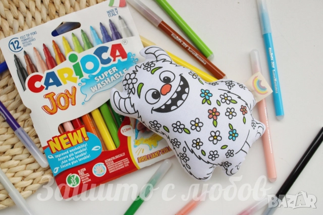 Цветни приятелчета, Творческа игра, Рисуване, Комплект рисуване, снимка 2 - Образователни игри - 52368140