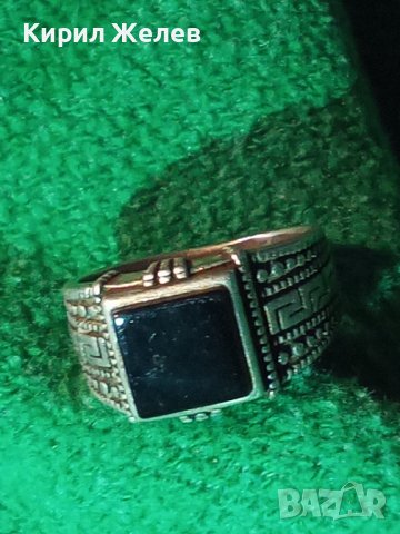 PETEK 925 Марков БУТИКОВ СРЕБЪРЕН ПРЪСТЕН СРЕБРО 925 РЪЧНА АРТизработка на ПЕТЕК с ЧЕРЕН ОНИКС 40648, снимка 17 - Пръстени - 42657126