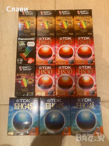 Нови видеокасети VHS-C/VHS