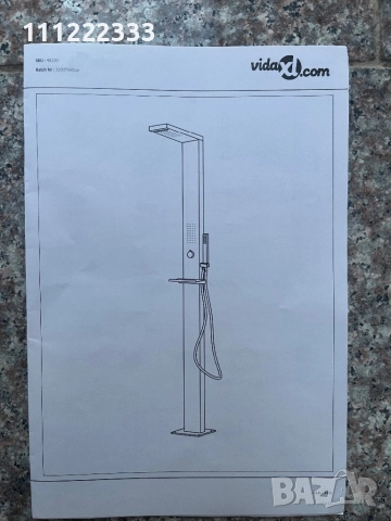 Външен душ колона vidaXL 48200 – модерен дизайн, хром, снимка 6 - Басейни и аксесоари - 52002468