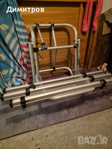 Алуминиева стойка за 3бр. велосипеди за кемпер