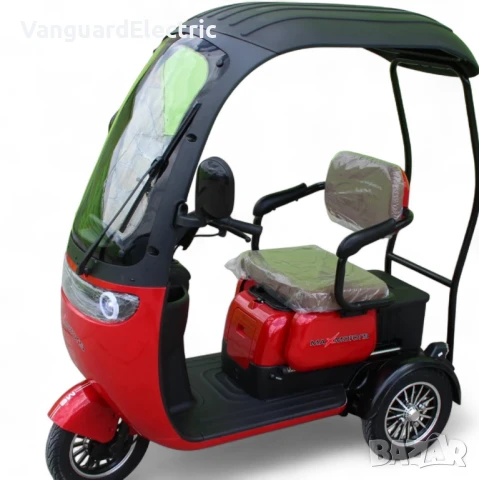 Електрическа Триколка с твърд покрив Apple X3+ 1800W - Червена