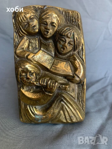 Бронзов стенен релеф, снимка 1