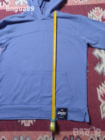 Superdry суичър – син, размер L, снимка 3 - Суичъри - 52951043