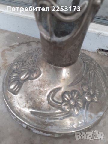 Калаена рисувана ваза за сухи цветя, снимка 2 - Декорация за дома - 32908322