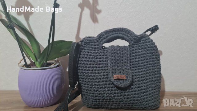 Плетена чанта: Ръчно изработени дамски чанти: Дамска чанта, снимка 4 - Чанти - 40538861