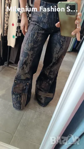 Дамски екстравагантни дънки, снимка 2 - Дънки - 48810593