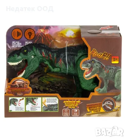 Динозавър, T-REX, звук, светлина, 36 см, снимка 2 - Други - 47264479