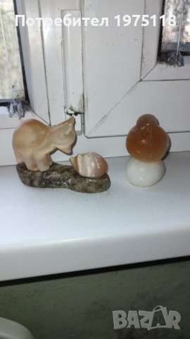 От 1960 та година Истински руски селенит ръчна изработка върху мрамор 