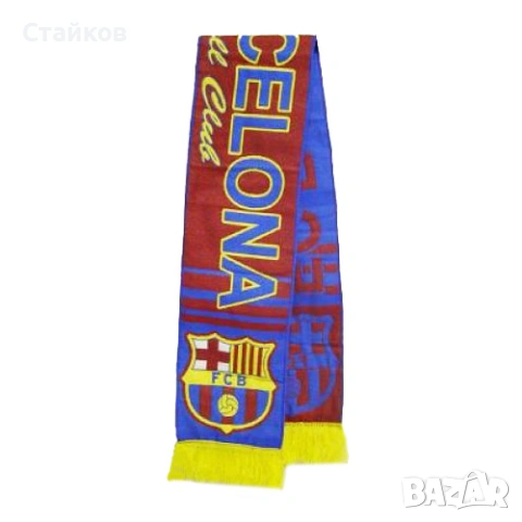 оригинален тъкан шал на FC Barcelona, снимка 2 - Фен артикули - 53227261