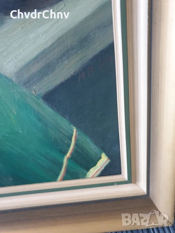 70x59см репродукция 1954г по Zorn 1901г/стара шведска картина масло върху фазер/женски портрет/рамка, снимка 4 - Картини - 50702506