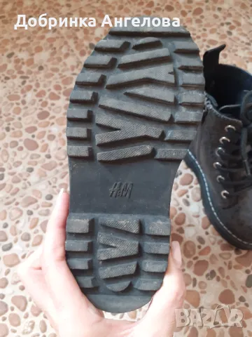 Боти с връзки H&M, снимка 3 - Детски боти и ботуши - 47926530