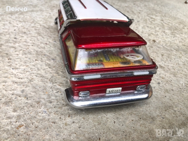 стара ламаринена китайска играчка АВТОБУС - СОЦ, снимка 2 - Антикварни и старинни предмети - 51059292