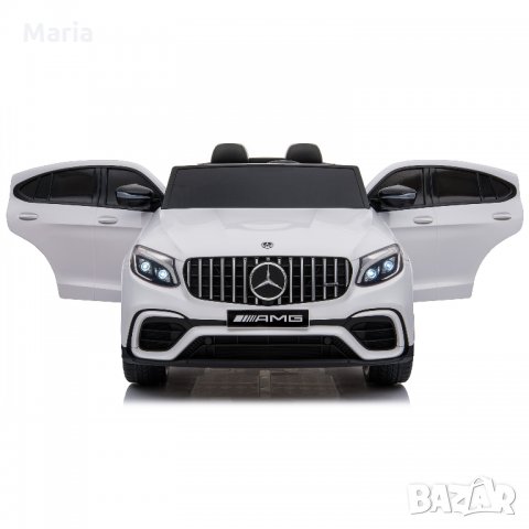 Двуместен акумулаторен джип Mercedes GLC63 (лицензиран), MP4 видео дисплей, 4x4, снимка 5 - Детски велосипеди, триколки и коли - 26947759