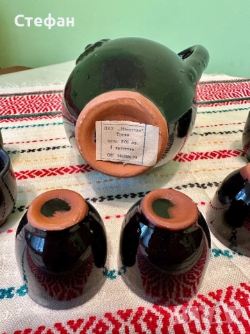 Керамичен сервиз за ракия , снимка 2 - Сервизи - 51835679