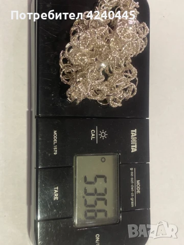 Сребърен синджир, снимка 3 - Колиета, медальони, синджири - 50456495