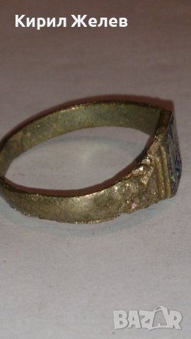 Старинен пръстен сачан ръчна изработка с Буква М - 60151, снимка 7 - Антикварни и старинни предмети - 28975059