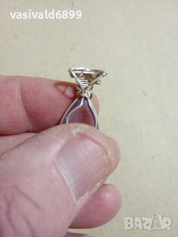 Сребърна висулка , снимка 5 - Колиета, медальони, синджири - 53450197