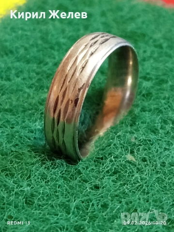 Стилно ретро орнаментиран сребърен пръстен майсторска изработка 51819, снимка 6 - Пръстени - 53410245