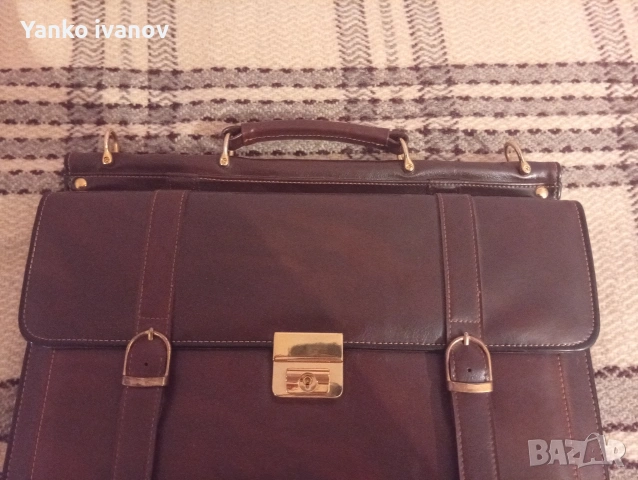 Кожена бизнес чанта,чанта за документи, снимка 3 - Чанти - 53516917